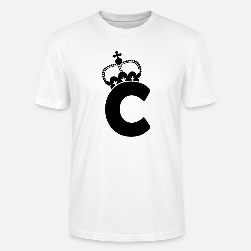 buchstabe_c_001 - T-shirt bio CRAFTER Stanley Stella Unisexe - blanc