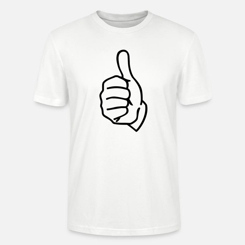 Daumen - Stanley/Stella Unisex Bio-T-Shirt CRAFTER - Weiß