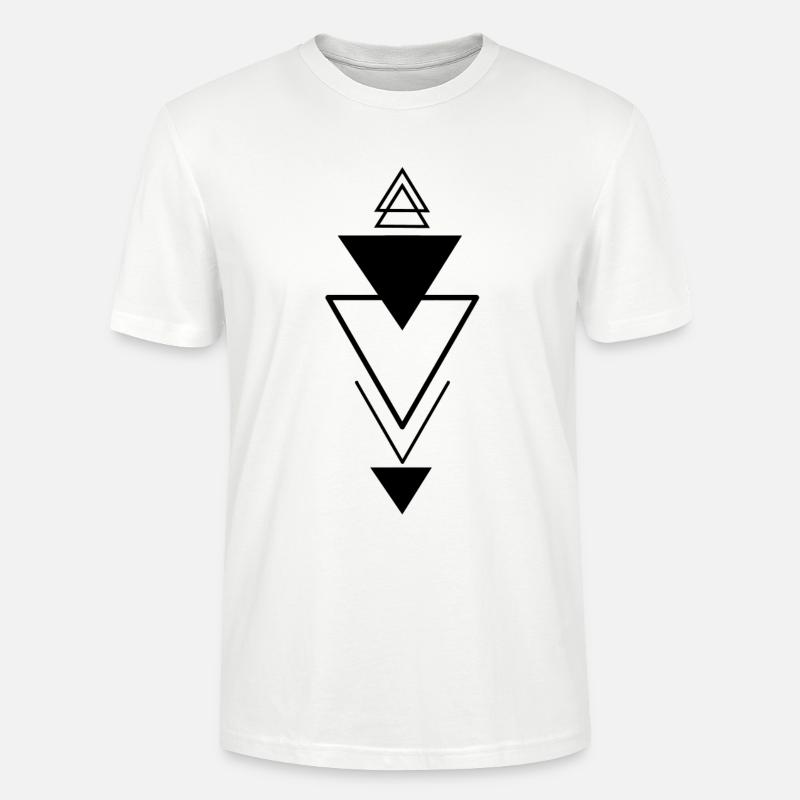 Triangular symbol (black) - Stanley/Stella CRAFTER Unisex Organic T-Shirt - white
