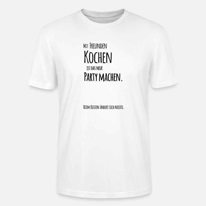 Mit_Freunden_Kochen - Stanley/Stella Unisex Bio-T-Shirt CRAFTER - Weiß