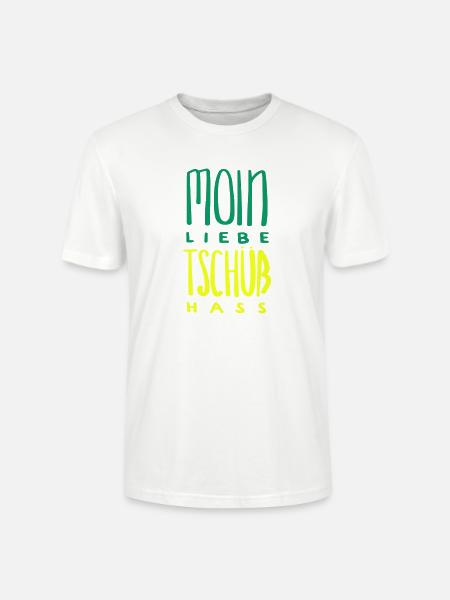 moin liebe tschüss hass - Stanley/Stella Unisex Bio-T-Shirt CRAFTER - Weiß