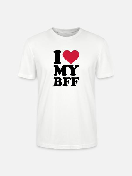 I love my best Friend forever - Ekologiczna koszulka typu unisex Stanley/Stella CRAFTER - biały