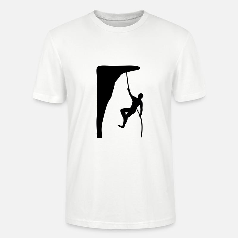 klettern, kletterer - Stanley/Stella Unisex Bio-T-Shirt CRAFTER - Weiß