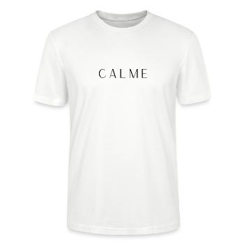Calme - T-shirt bio CRAFTER Stanley Stella Unisexe - blanc - Devant - Alina (178cm) & Michal (187cm)