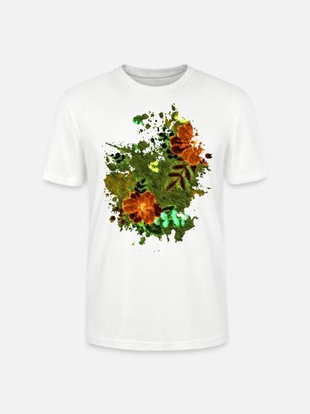 Flower Smash - Stanley/Stella Unisex Bio-T-Shirt CRAFTER - Weiß