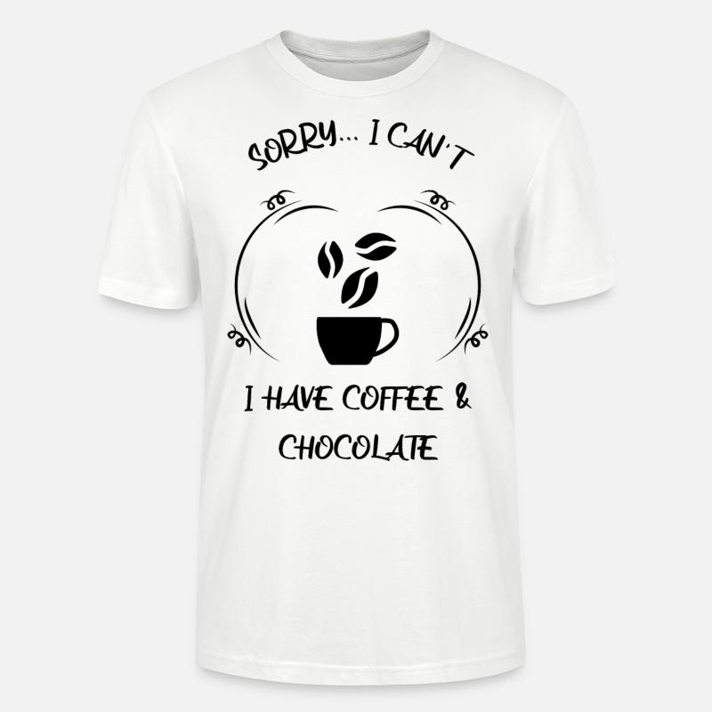 Kaffee Espresso Käffchen & Schokolade - Stanley/Stella Unisex Bio-T-Shirt CRAFTER - Weiß