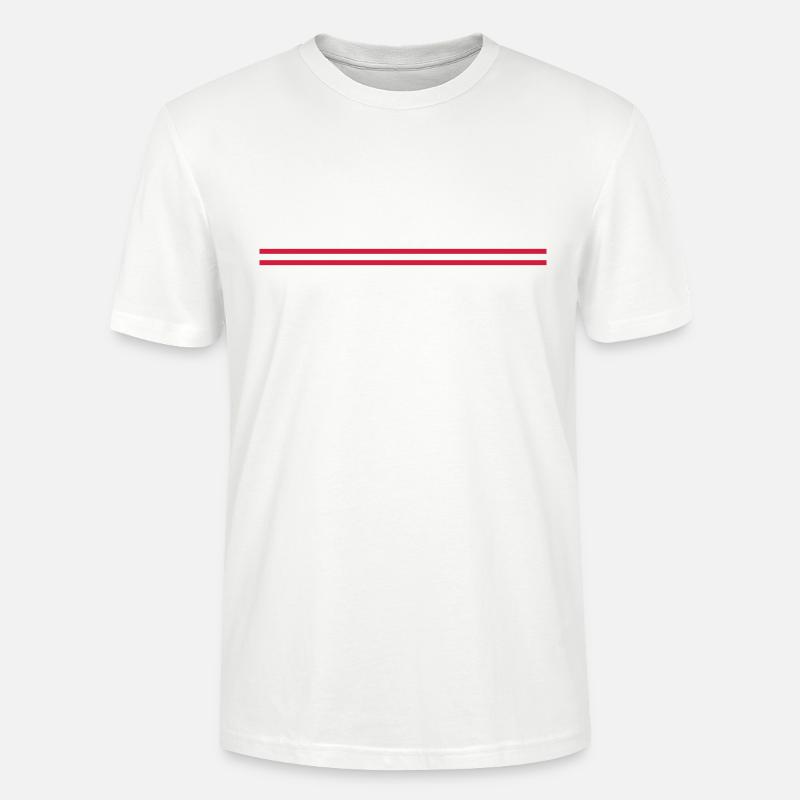 2 Linien - Stanley/Stella Unisex Bio-T-Shirt CRAFTER - Weiß