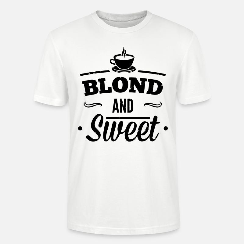 Blond und Süß Kaffee 1 - Stanley/Stella Unisex Bio-T-Shirt CRAFTER - Weiß
