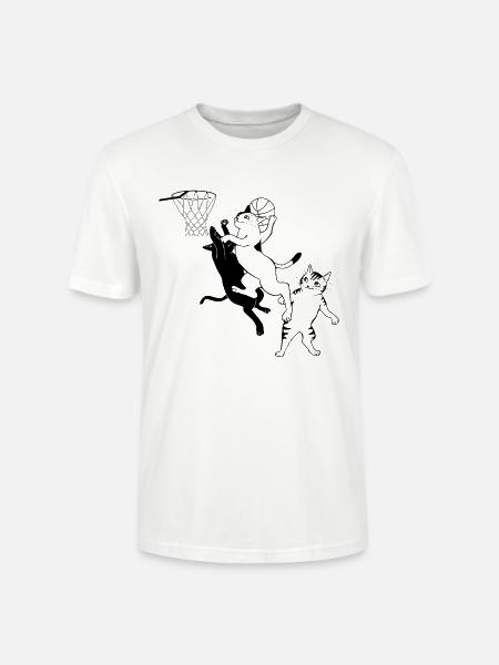 Chat Basket Sport - T-shirt bio CRAFTER Stanley Stella Unisexe - blanc