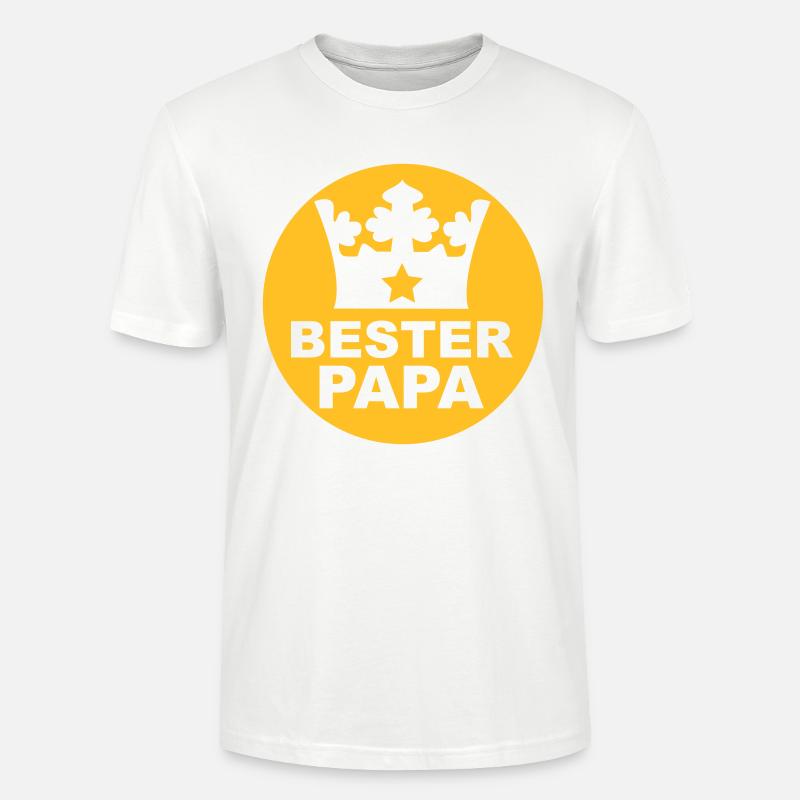Bester Papa - Stanley/Stella Unisex Bio-T-Shirt CRAFTER - Weiß