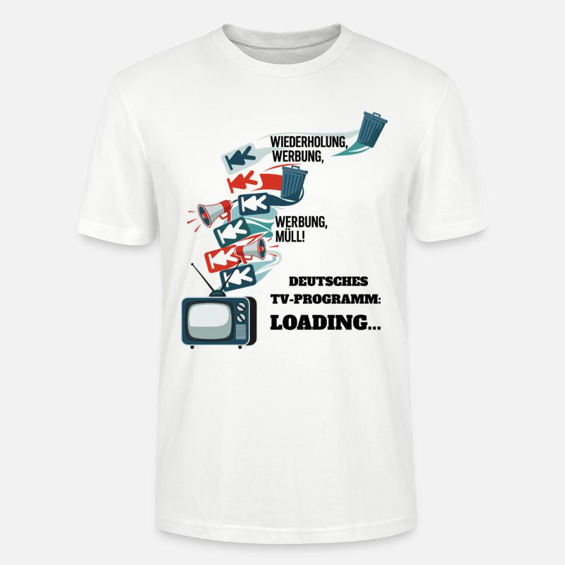 German TV Program: Loading... - Stanley/Stella CRAFTER Unisex Organic T-Shirt - white