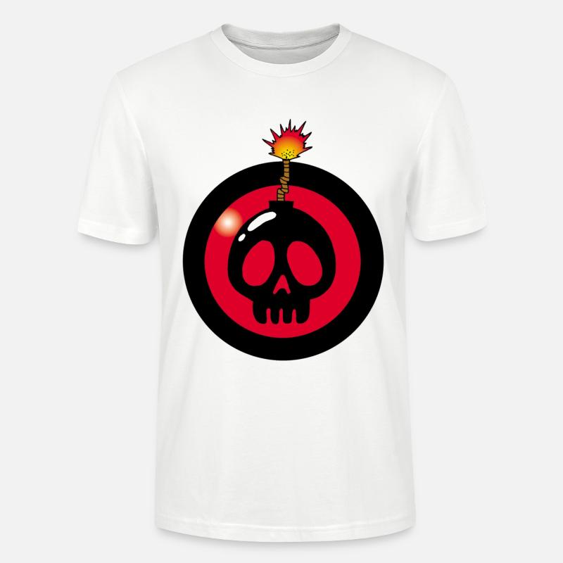 Explodierender Schädel - Stanley/Stella Unisex Bio-T-Shirt CRAFTER - Weiß