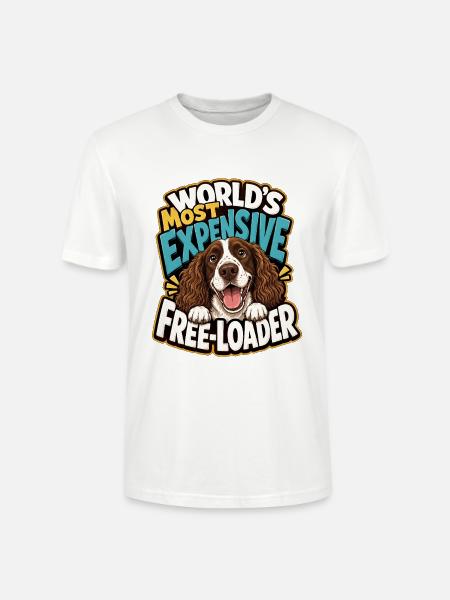 Englischer Springer-Spaniel - Stanley/Stella Unisex Bio-T-Shirt CRAFTER - Weiß