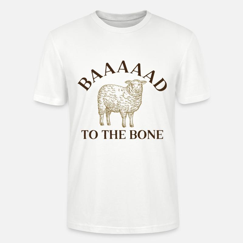 Baaaaad To The Bone - T-shirt bio CRAFTER Stanley Stella Unisexe - blanc