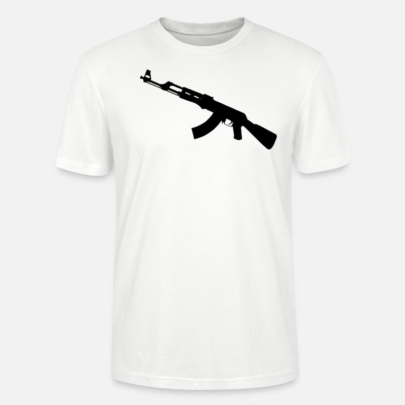 Kalashnikov - Maglietta unisex ecologica CRAFTER di Stanley/Stella - bianco