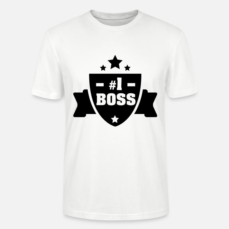 Boss Nummer eins - Stanley/Stella Unisex Bio-T-Shirt CRAFTER - Weiß