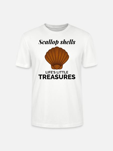 Jakobsmuscheln Sammler Strandräuber Schalentiere - Stanley/Stella Unisex Bio-T-Shirt CRAFTER - Weiß