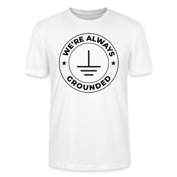 Elektriker Humor Elektrotechniker Ingenieur - Stanley/Stella Unisex Bio-T-Shirt CRAFTER - Weiß - Vorne - Alina (178cm) & Michal (187cm)