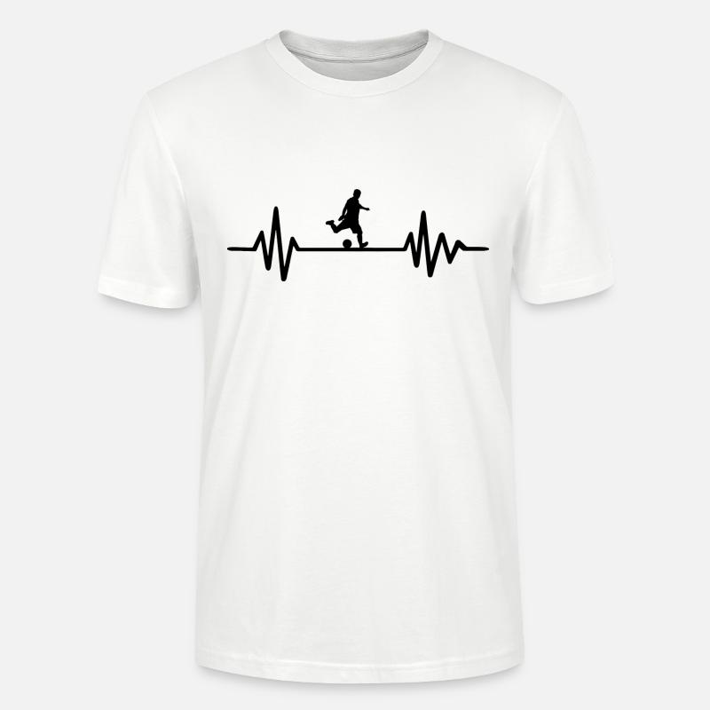Fußball - Herzschlag - Stanley/Stella Unisex Bio-T-Shirt CRAFTER - Weiß