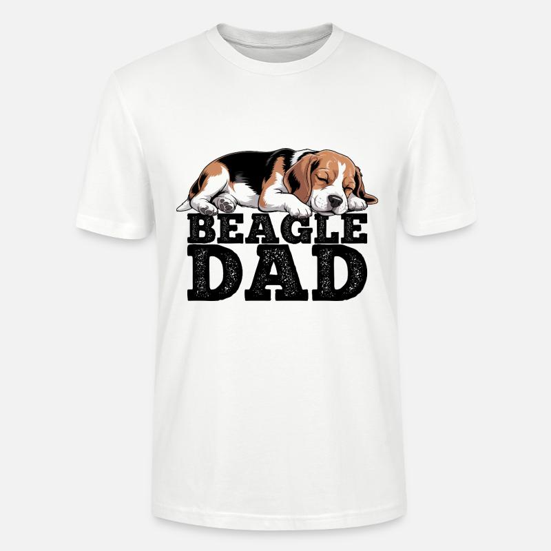 Beagle Vater - Stanley/Stella Unisex Bio-T-Shirt CRAFTER - Weiß
