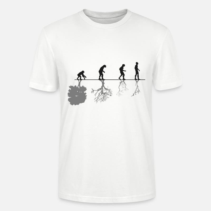 Evolution Black - Stanley/Stella CRAFTER Unisex Organic T-Shirt - white