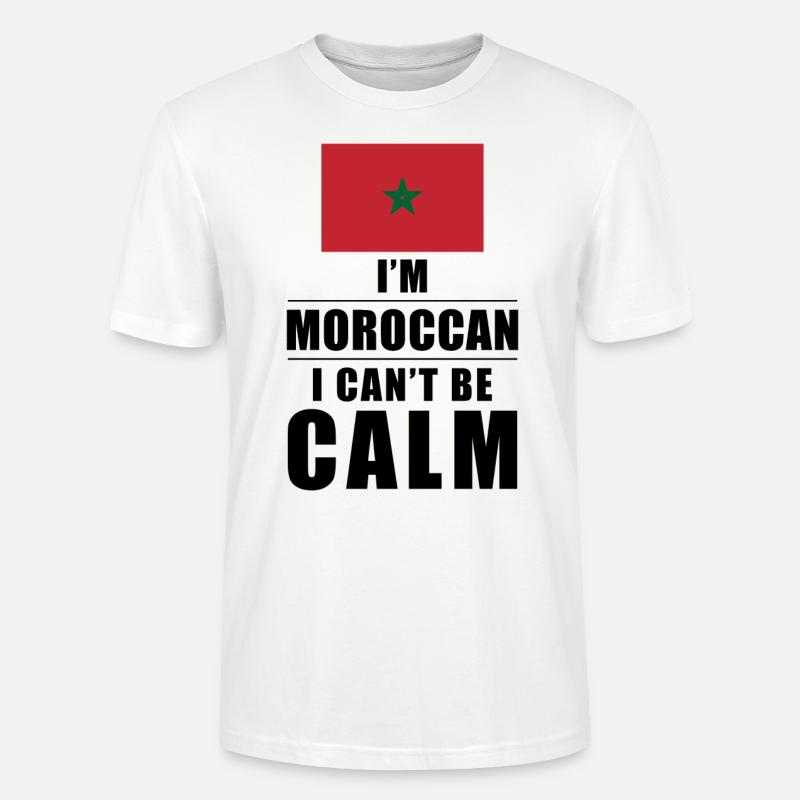 Maroc Cant Keep Calm - T-shirt bio CRAFTER Stanley Stella Unisexe - blanc
