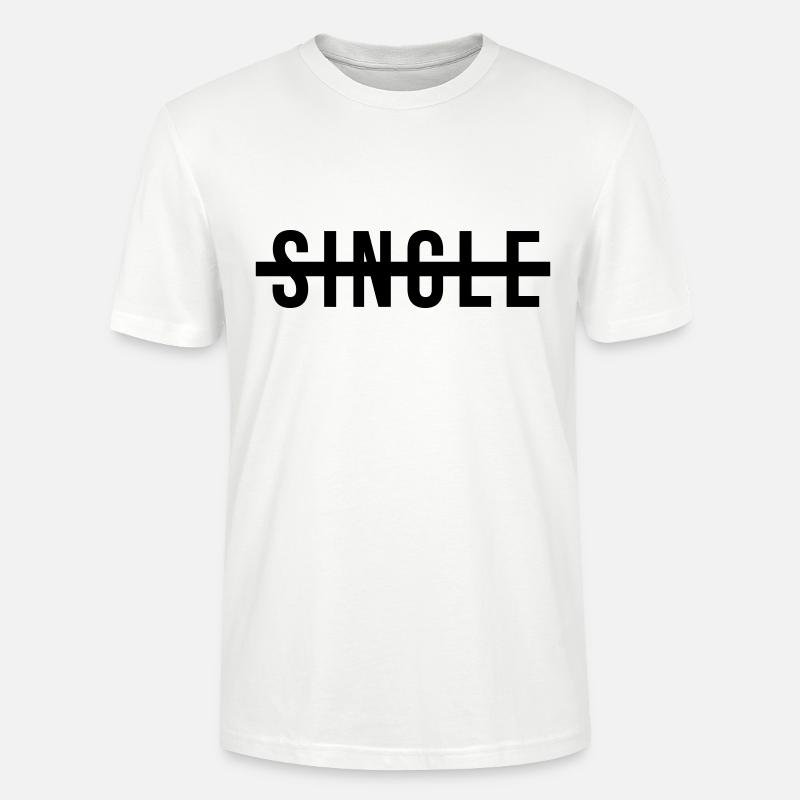 Kein Single mehr - Stanley/Stella Unisex Bio-T-Shirt CRAFTER - Weiß