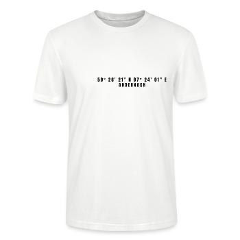 Andernach Rhineland-Palatinate Coordinates - Stanley/Stella CRAFTER Unisex Organic T-Shirt - white - Front - Alina (178cm) & Michal (187cm)