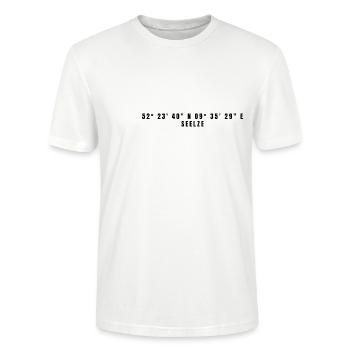 Seelze, Coordonnées de la Basse-Saxe - T-shirt bio CRAFTER Stanley Stella Unisexe - blanc - Devant - Alina (178cm) & Michal (187cm)