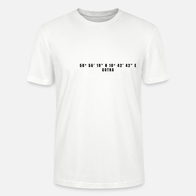 Coordonnées Gotha, Thuringe - T-shirt bio CRAFTER Stanley Stella Unisexe - blanc