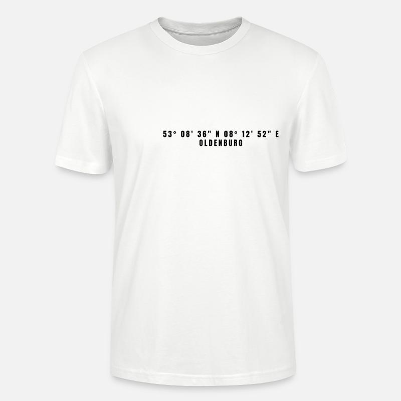 Coordonnées Oldenburg Basse-Saxe - T-shirt bio CRAFTER Stanley Stella Unisexe - blanc