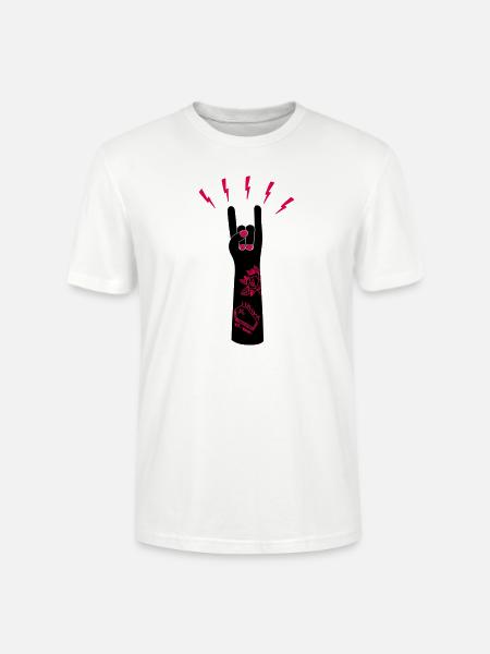Rock ’n’ Roll - Stanley/Stella Unisex Bio-T-Shirt CRAFTER - Weiß