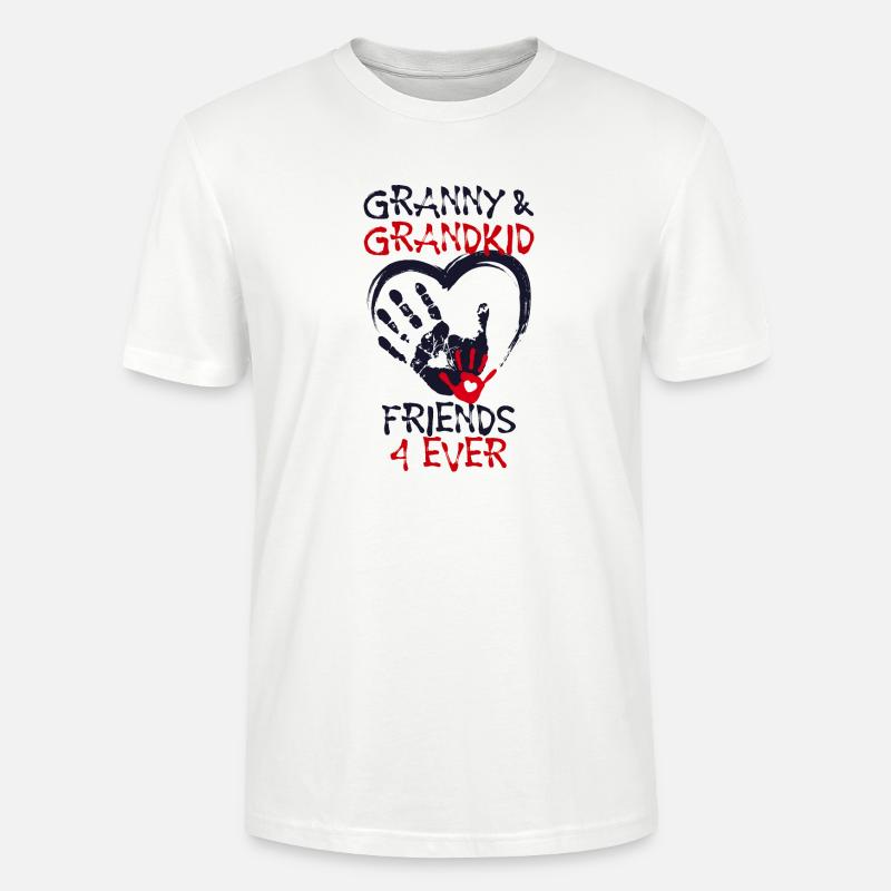 Enkelkind Großmutter Oma Statement Seniorin - Stanley/Stella Unisex Bio-T-Shirt CRAFTER - Weiß