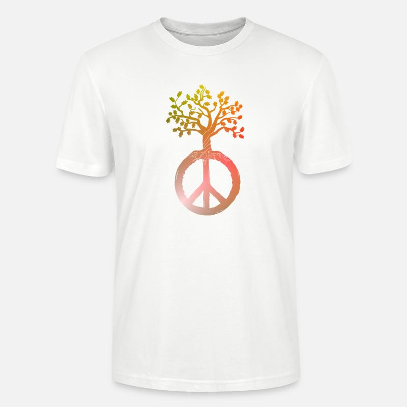 Friedensbaum Peace - Stanley/Stella Unisex Bio-T-Shirt CRAFTER - Weiß