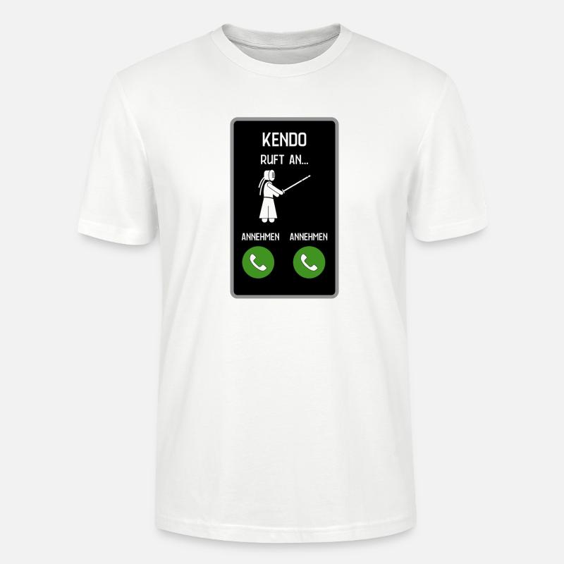 Kendo ruft an - Stanley/Stella Unisex Bio-T-Shirt CRAFTER - Weiß