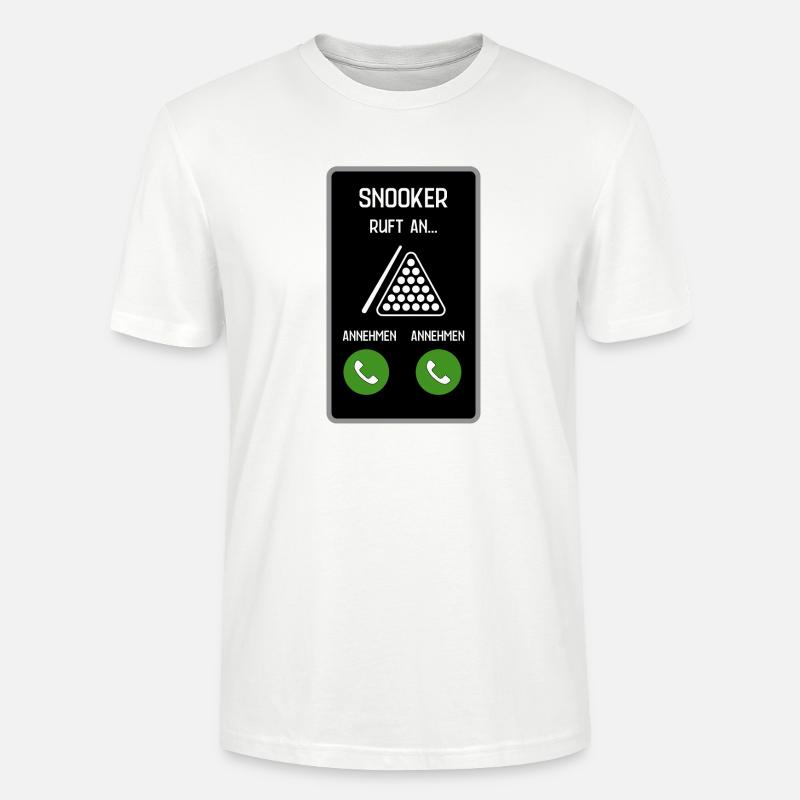 Snooker ruft an - Stanley/Stella Unisex Bio-T-Shirt CRAFTER - Weiß