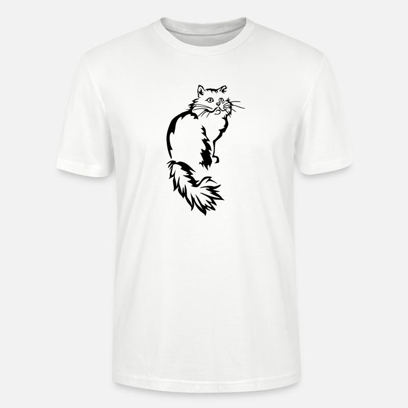 Perser - Perserkatze - Stanley/Stella Unisex Bio-T-Shirt CRAFTER - Weiß