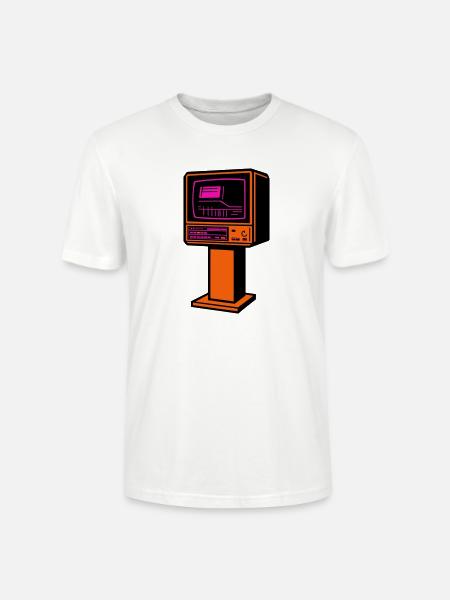 Retro Future TV - Stanley/Stella CRAFTER Unisex Organic T-Shirt - white