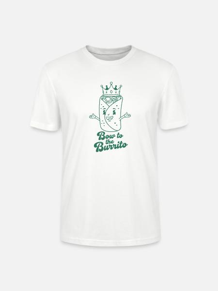 Burrito Königskrone Illustration - Stanley/Stella Unisex Bio-T-Shirt CRAFTER - Weiß