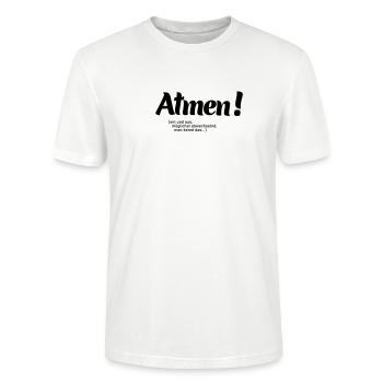 Atmen - Stanley/Stella Unisex Bio-T-Shirt CRAFTER - Weiß - Vorne - Alina (178cm) & Michal (187cm)