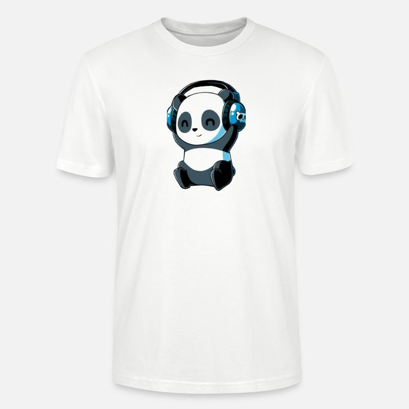 Cute Panda - Stanley/Stella Unisex Bio-T-Shirt CRAFTER - Weiß