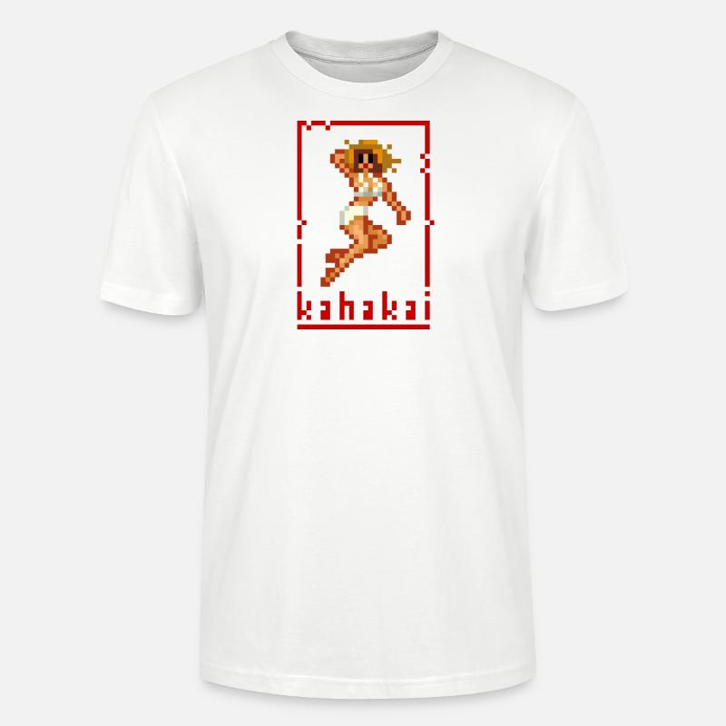 pixel pinup beach - Stanley/Stella Unisex Bio-T-Shirt CRAFTER - Weiß