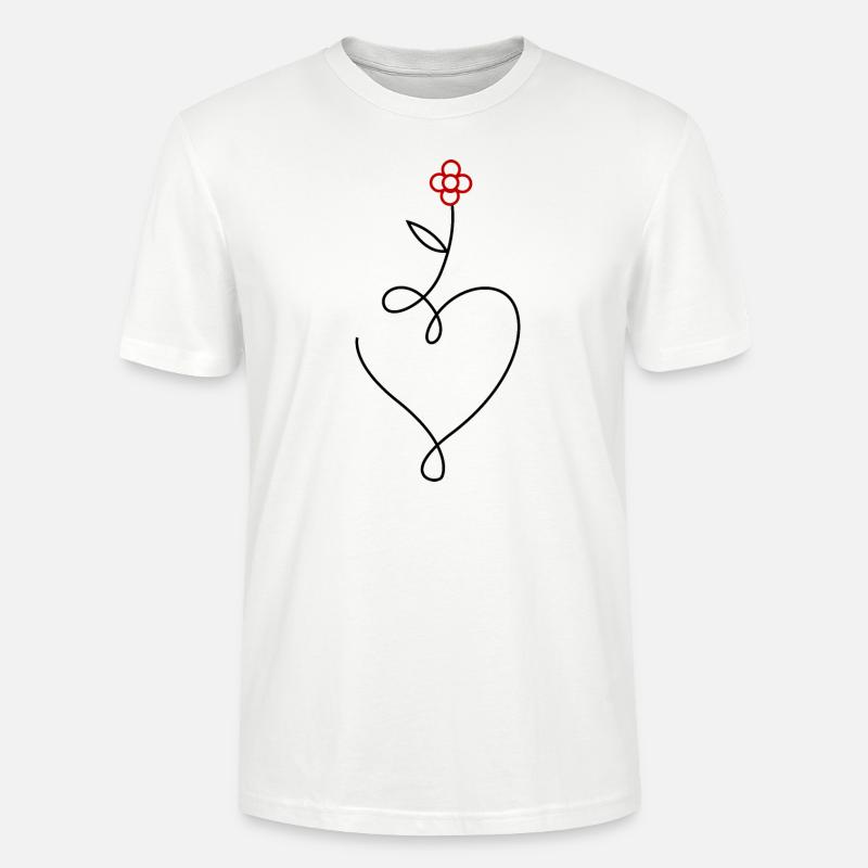 Blume - Stanley/Stella Unisex Bio-T-Shirt CRAFTER - Weiß