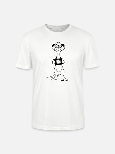 Erdmännchen - Stanley/Stella Unisex Bio-T-Shirt CRAFTER - Weiß