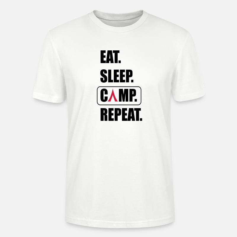 Camping - Stanley/Stella Unisex Bio-T-Shirt CRAFTER - Weiß