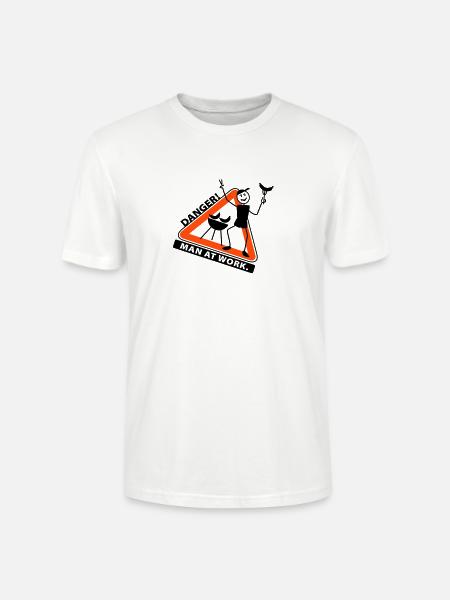 man_at_grill - Stanley/Stella Unisex Bio-T-Shirt CRAFTER - Weiß