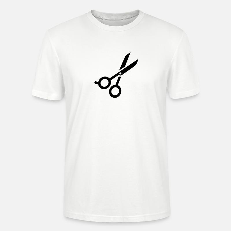 Schere - Stanley/Stella Unisex Bio-T-Shirt CRAFTER - Weiß