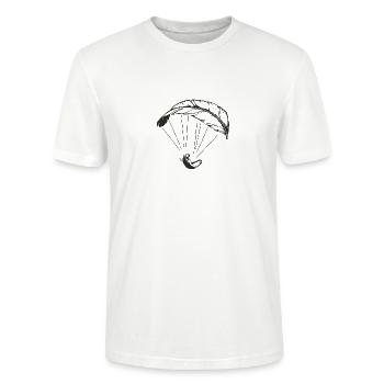 Gleitschirmfliegen Federpilot - Stanley/Stella Unisex Bio-T-Shirt CRAFTER - Weiß - Vorne - Alina (178cm) & Michal (187cm)
