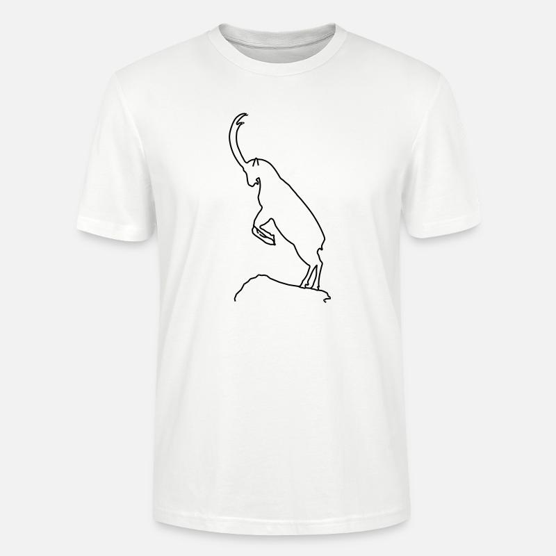 Steinbock - Stanley/Stella Unisex Bio-T-Shirt CRAFTER - Weiß
