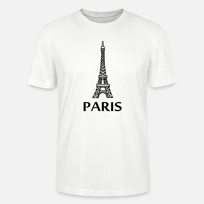 Paris - Eiffelturm - Stanley/Stella Unisex Bio-T-Shirt CRAFTER - Weiß